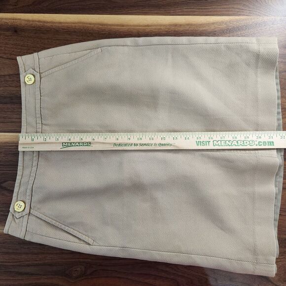 Talbots Tan Beige Cotton Straight Pencil Lined Skirt Size 6 - Picture 7 of 7